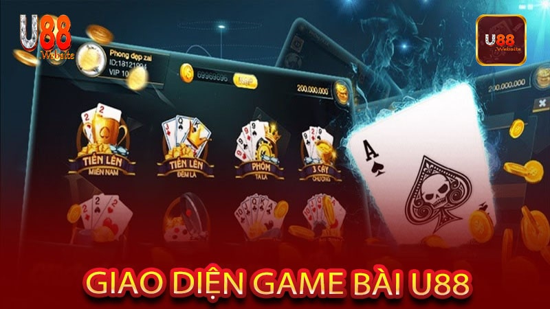 Trải nghiệm game bài U88 đầy kịch tính 5 Giao Diện Game Bài U88