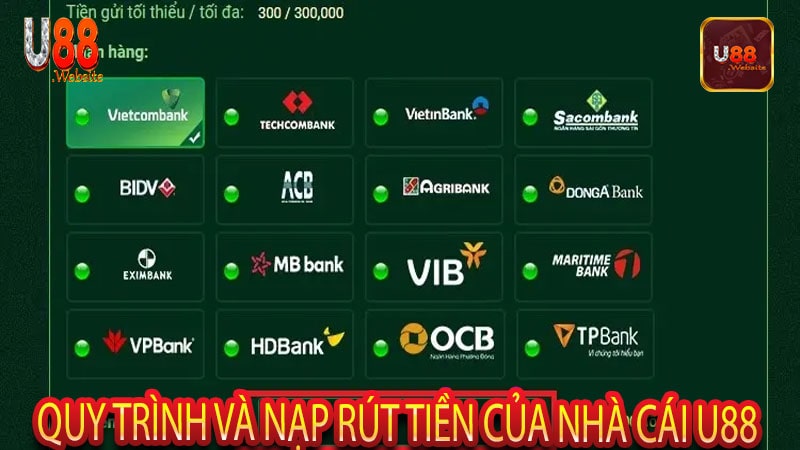 Nhà Cái U88 Sân Chơi Cá Cược Uy Tín Hàng Đầu Việt Nam 7 Quy trình và nạp rút tiền của nhà cái U88